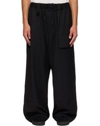 Y-3 - Wool Wide Cargo Pants - Lyst