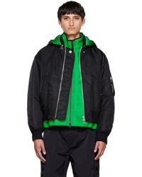 Bottega Veneta Bomber Clothing in Black for Men | Lyst