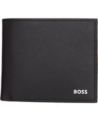 BOSS - Logo Stamp Leather Wallet - Lyst