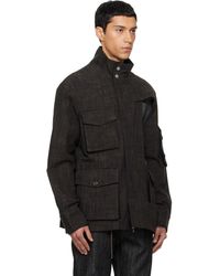NULLUS Multi-Form Aero Collar Jacket in Brown for Men | Lyst