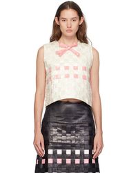 Super Yaya - Off- Laila Multiweave Tank Top - Lyst