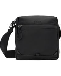 BOSS - Reflective Details Faux-Leather Reporter Bag - Lyst