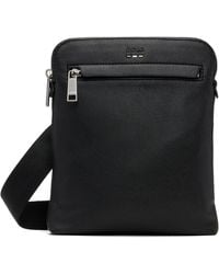 BOSS - Faux-Leather Messenger Bag - Lyst