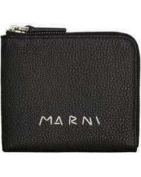 Marni - Mending' Embroidery Zip-Around Wallet - Lyst