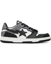 A Bathing Ape - White & Sk8 Sta #5 M1 Sneakers - Lyst