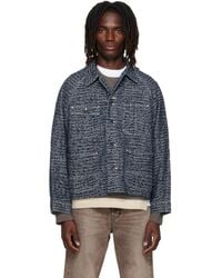 Needles - Crocodile Jacquard Short Denim Jacket - Lyst