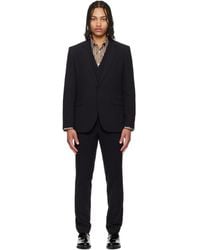 HUGO - Three-Piece Extra-Slim-Fit Stretch-Cotton Seersucker Suit - Lyst