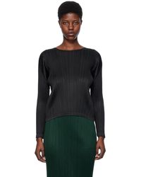 Pleats Please Issey Miyake - Black Monthly Colors December Long Sleeve T-shirt - Lyst