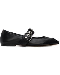 Aeyde - Uma Eyelet Leather Mary-Janes Flats - Lyst