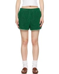Versace - Cotton-Terry Jacquard Sweat Shorts - Lyst