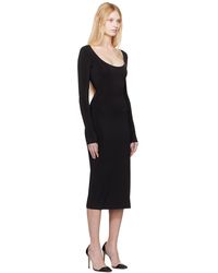 koemi sheer panel dress in black guizio BLACK BEADED SHEER DRESS | CULT MIA