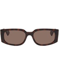 Gucci - Tortoiseshell Rectangular Sunglasses - Lyst