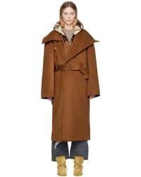 JW Anderson - ブラウン ラップコート - Lyst