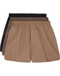 Skims - Ensemble De Trois Boxers Multicolore En Popeline De Coton - Lyst