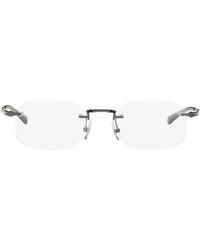 Montblanc - Gunmetal Rimless Glasses - Lyst