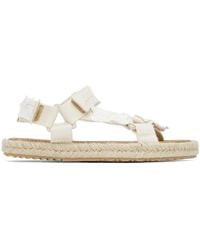 Maison Margiela - Off-white Patchwork Hiking Sandals - Lyst