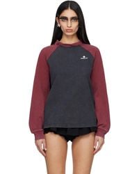 ShuShu/Tong - Burgundy Crewneck Long-Sleeve T-Shirt - Lyst