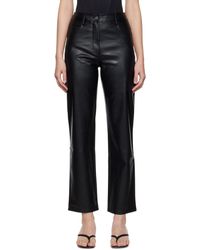 Miaou Brown Junior Faux-leather Pants | Lyst Canada