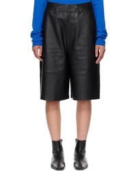 Frankie Shop - Olivia Leather Bermuda Shorts - Lyst