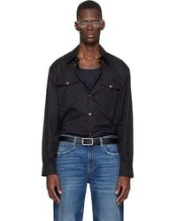 Versace - Jacquard Cotton-Poplin Shirt - Lyst