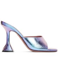 amina muaddi purple shoes