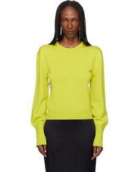 Lanvin - Wool Grosgrain Detail Sweater - Lyst