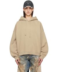 Acne Studios - ベージュ ガーメントダイ フーディ - Lyst