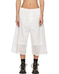 Our Legacy - Short Blanc À Volants - Lyst