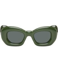 Loewe - Green Inflated Butterfly Sunglasses - Lyst