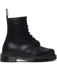 Dr. Martens Black 1460 Mono Lace-up Boots