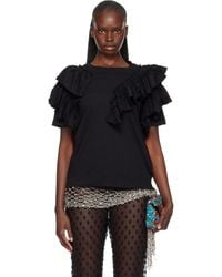 Dries Van Noten - Ruffled T-Shirt - Lyst