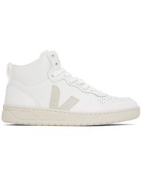 Veja - White V-15 Leather Sneakers - Lyst