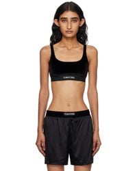 Tom Ford - Stretch Lustrous Velour Signature Bralette - Lyst
