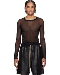 Rick Owens - Temple Rib Ls T-Shirt - Lyst