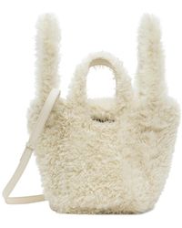 Balenciaga - Off- Everyday 2.0 Xs North-South Faux-Fur Tote - Lyst