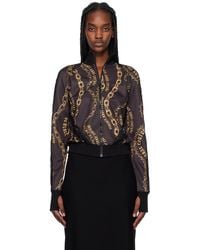 Versace Jeans Couture - Chain Couture Lace Zip Sweatshirt - Lyst