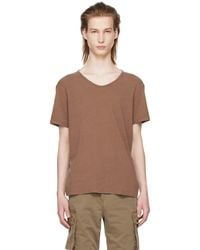 Our Legacy - Brown Washed T-shirt - Lyst