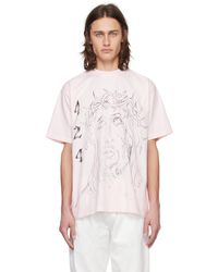 424 - T-shirt rose à image à logo imprimée - Lyst