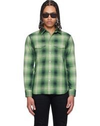 Tom Ford - Grand Degrade Check Western Shirt - Lyst