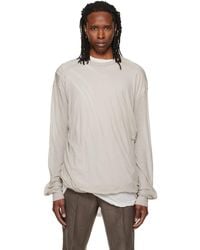 Rick Owens - Off- Tower Rick S Jumbo L/S T-Shirt - Lyst
