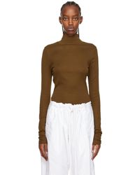 Lemaire - Brown Second Skin Turtleneck - Lyst