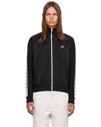 Fred Perry - F Perry Taped Track Jacket - Lyst