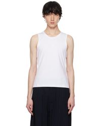 Acne Studios - ホワイト ジャージ タンクトップ - Lyst
