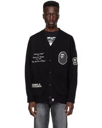 A Bathing Ape - Embroidered Cardigan - Lyst