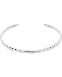 MM6 by Maison Margiela - Numeric Minimal Signature Cuff Bracelet - Lyst