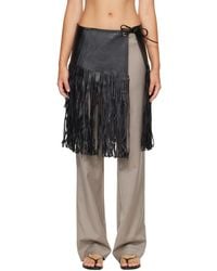 St. Agni - Fringe Skirt Belt - Lyst