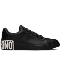 Moschino - Black Rubberized Sneakers - Lyst