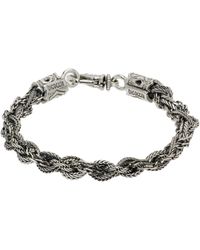 Emanuele Bicocchi - Petit Bracelet-Chainette Tressé - Lyst