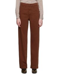 Lemaire - Brown Relaxed-fit Jeans - Lyst