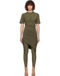 Mugler - Draped Pierced Day Minidress - Lyst